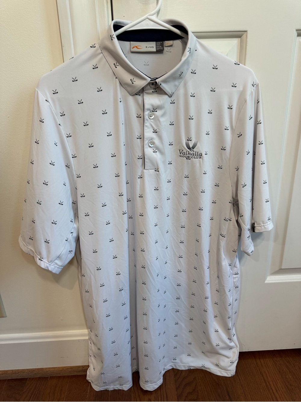 Valhalla Golf Games Men's Light Gray Logo Polo
